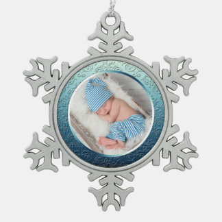 Photo personnalisée Flocon de neige Ornement de No