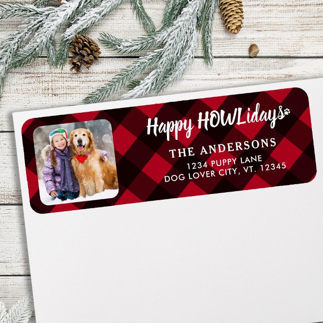 Photo personnalisée Happy HOWLidays Red Buffalo Pl (Créateur téléchargé)