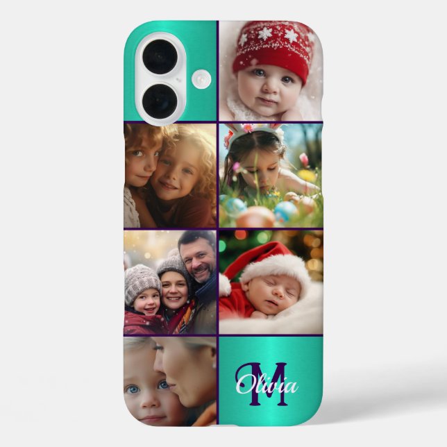 Photo personnalisée, iPhone personnalisé 16 Coque (Verso)