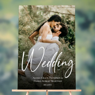 Photo personnalisée Le signe Mariage de bienvenue