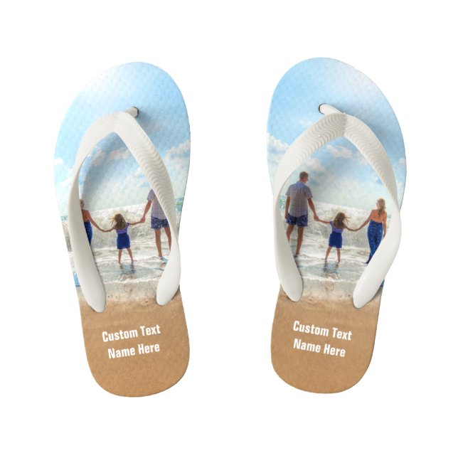 Photo personnalisée Les tongs des enfants vos phot (Semelle)