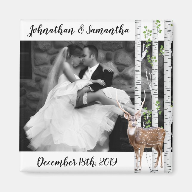 Photo personnalisée Magnet Deer Doe Woodland Buck  (Devant)