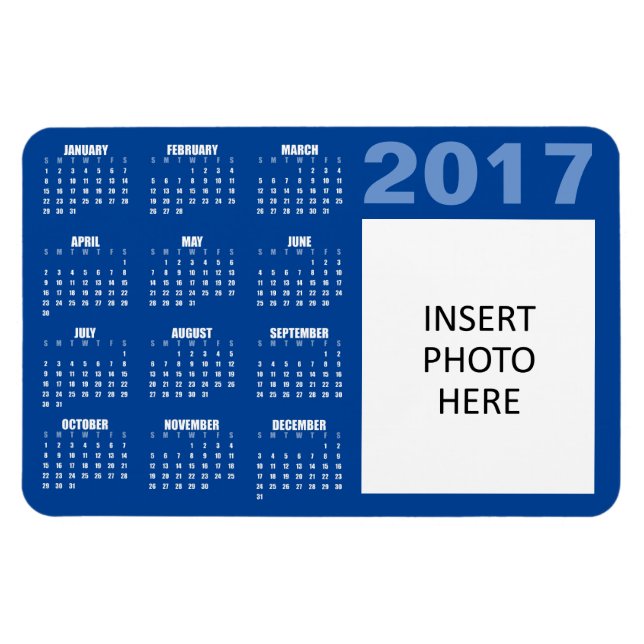 Photo personnalisée Magnet du calendrier 2017