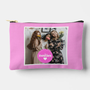 Photo personnalisée meilleurs amis rose joli sac p