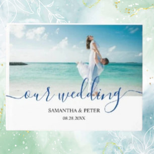 Photo personnalisée Modern Beach Wedding Livre d'i
