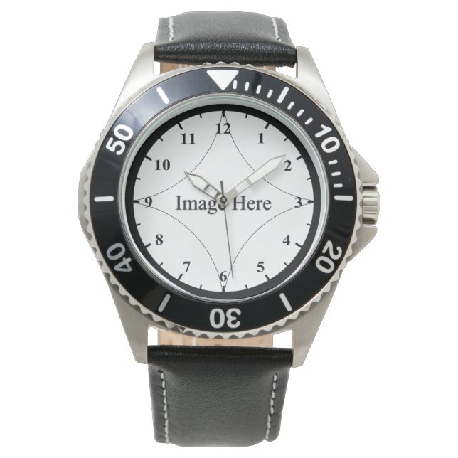 Photo personnalisée, Montre en acier inoxydable po (devant)