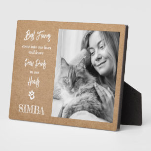 Photo personnalisée Plaque commémorative pour anim