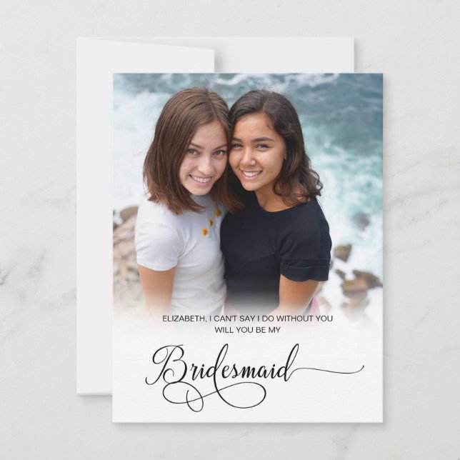 Photo Personnalisée Serez-Vous Ma Carte D'Épouse (Devant)