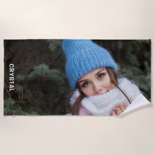 Photo personnalisée Serviette de plage personnalis