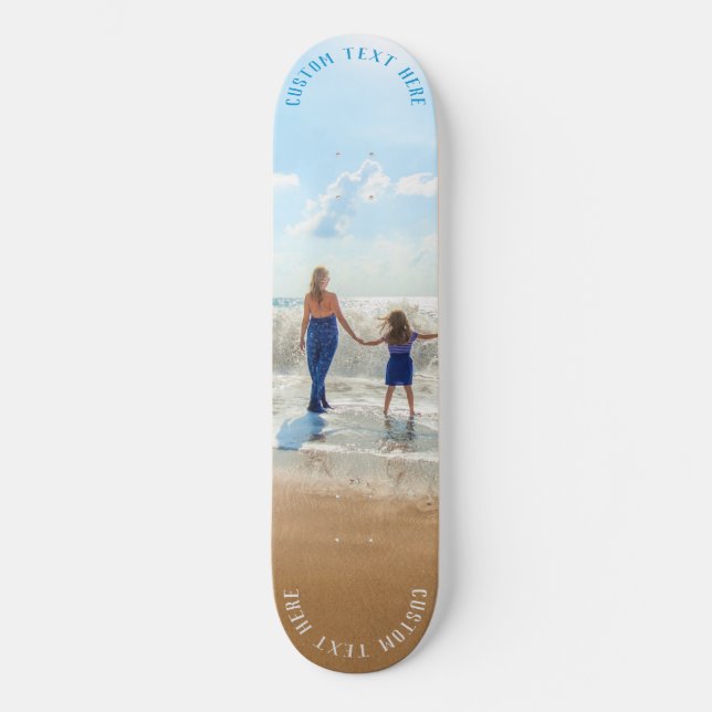 Photo personnalisée Skateboard Cadeaux photos et t (Recto)