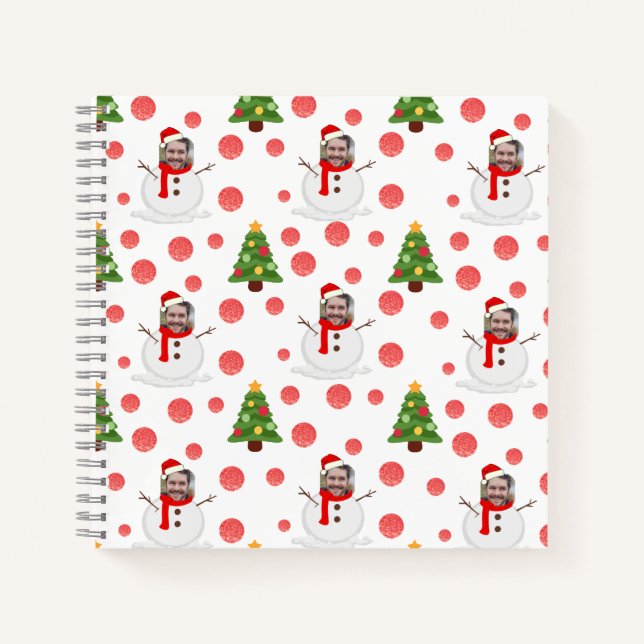 Photo personnalisée snowman christmas livre d'or (Devant)
