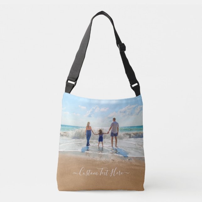 Photo personnalisée Texte Crossbody Sac Votre Cade (Devant)