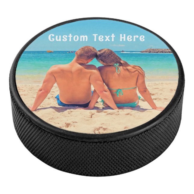 Photo personnalisée Texte Hockey Puck Vos Photos P (3/4/2016 12:00:00 AM)