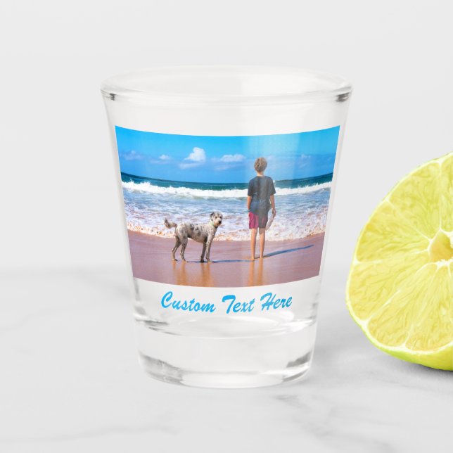 Photo personnalisée Texte Tiré Cadeau en verre ave (Devant)