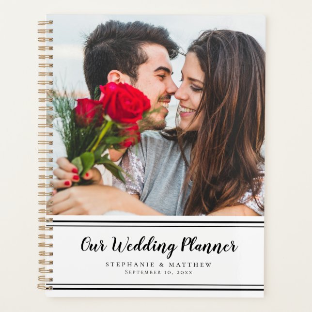 Photo personnalisée Wedding planner noir et blanc  (Devant)