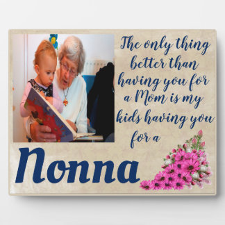 Photo Personnaliser La Seule Chose Mieux Nonna Plaque