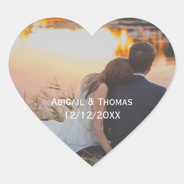 Photo Personnaliser l'engagement mariage Sticker c (Devant)