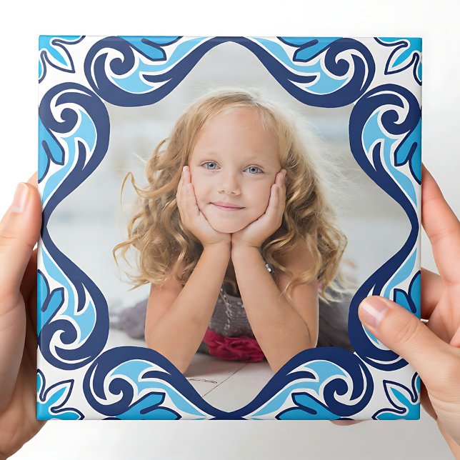 Photo personnelle, azulejos bleu et blanc Carreaux (Own picture, blue and white Azulejos Ceramic Tile)