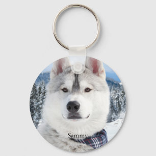 Photo Pet Name Keychain