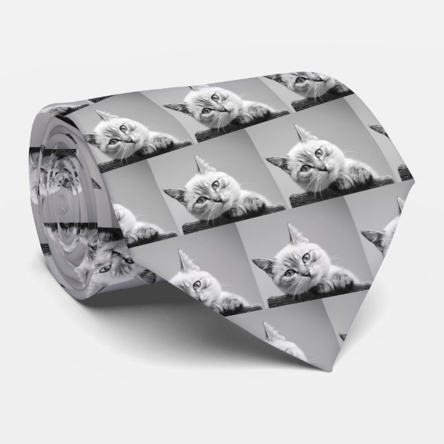 Photo Pet Personalized Tie (Rolled)