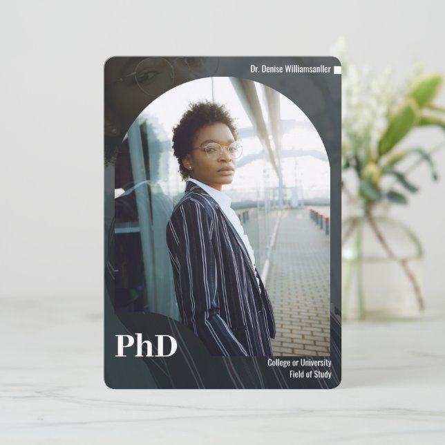 Photo PhD Graduation Announcement (Standing Front)
