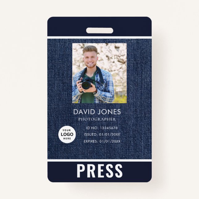 Photo Photographer Press Badge (Front)