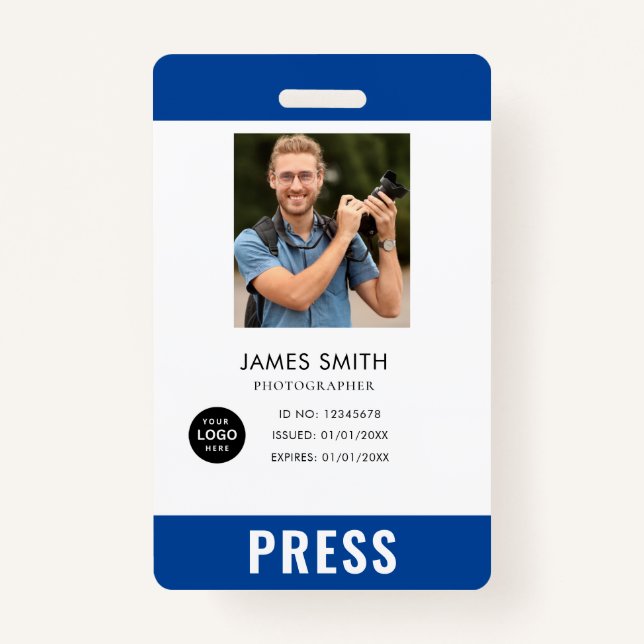 Photo Photographer Press Badge (Front)