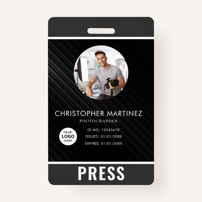 Photo Photographer Press Badge (Front)