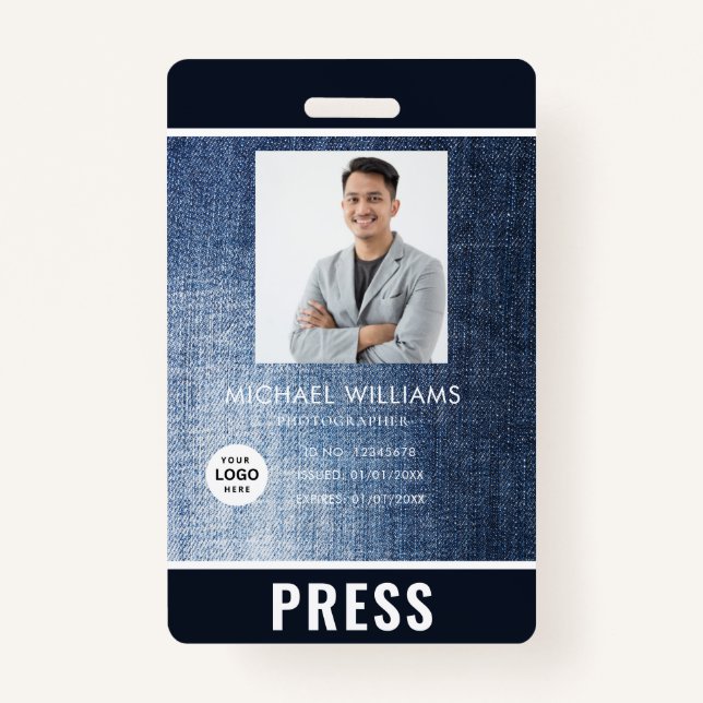 Photo Photographer Press Badge (Front)