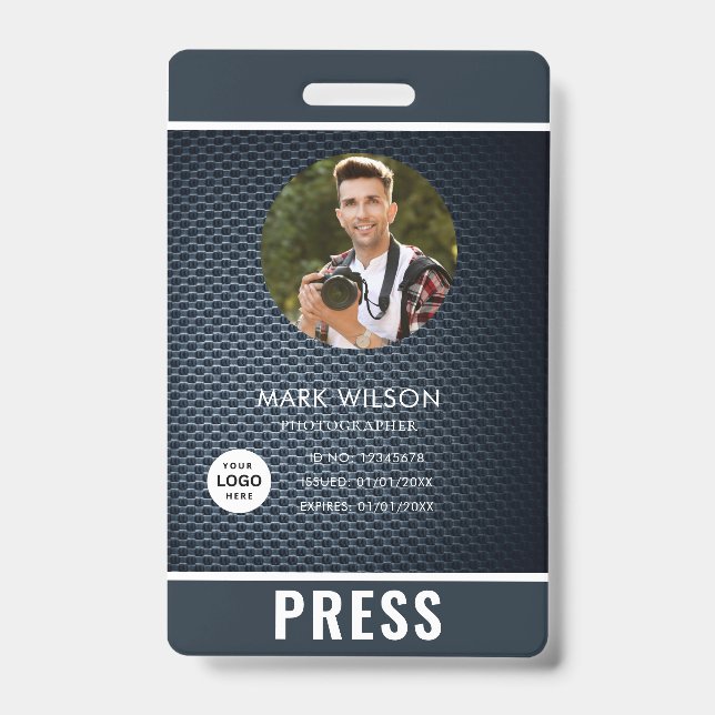 Photo Photographer Press Badge (Front)