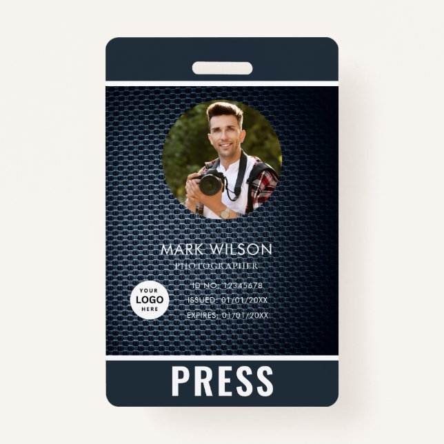 Photo Photographer Press Badge (Front)