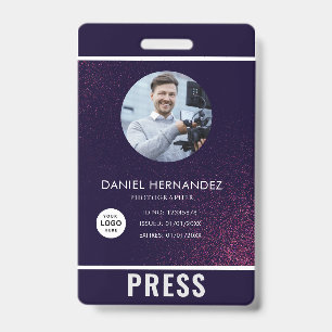 Photo Photographer Press Badge