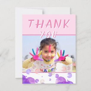 Photo Pink Bubbles Girly Kids Birthday Party