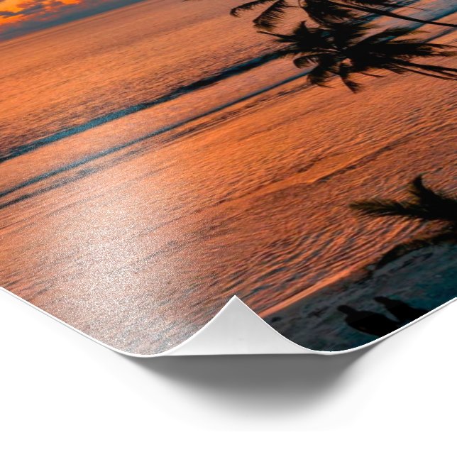 PHOTO PLAGE COUCHE DE SOLEIL (Coin)