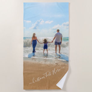 Photo Plage de serviettes personnalisées Vos photo