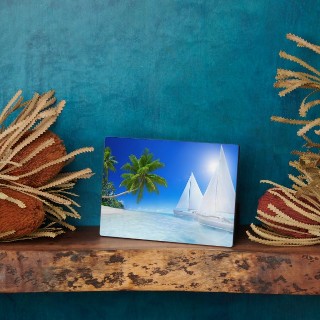 Photo Plage tropicale Plaque Art Décor (Côté)