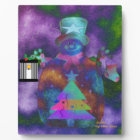 Plaque à plateau "Whimsical Snowman" avec Easel