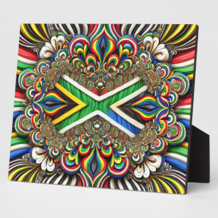 Photo Plaque aux couleurs sud-africaines Design moderne