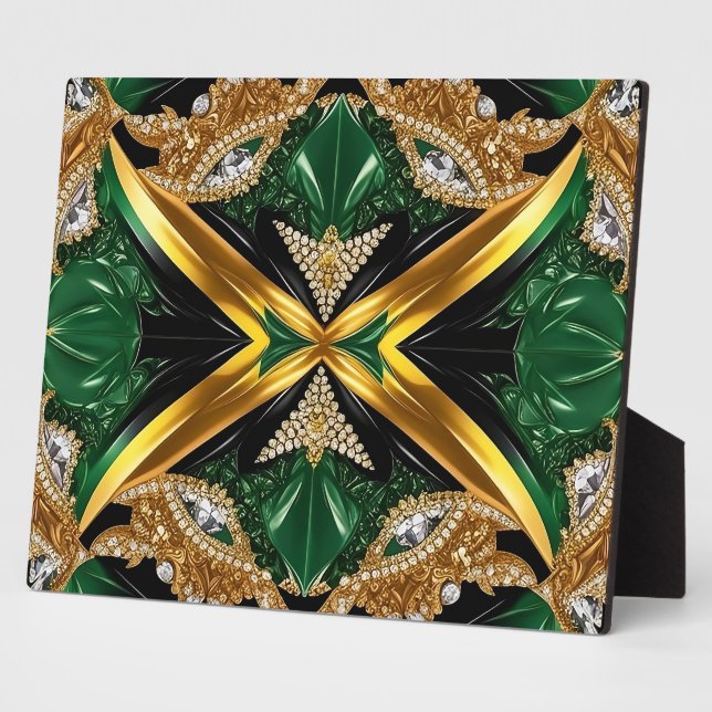 Photo Plaque avec design moderne sud-jamaïcain (Côté)