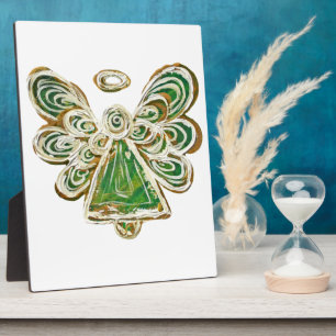 Photo Plaque Cadeau Artistique Peinture Ange Vert Gardie