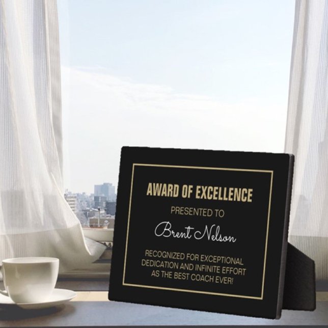 Photo Plaque cadeau de l'entraîneur (Créateur téléchargé)