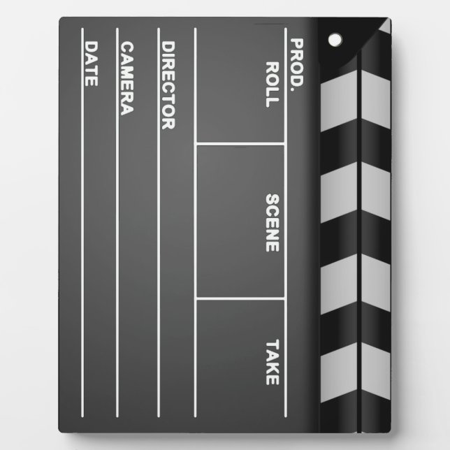 Photo Plaque Clapboard avec Easel (Devant)