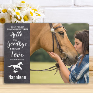 Photo Plaque commémorative pour cheval - Condoléances po