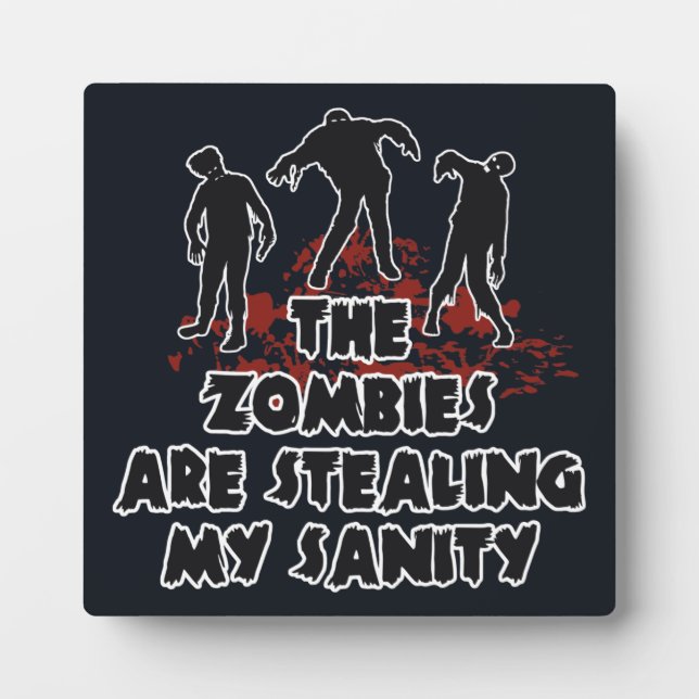 Photo Plaque couleur personnalisée Zombies (Devant)