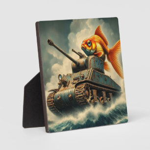 Photo Plaque de bureau "Goldfish Commander"