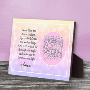 Photo Plaque de chevet de prière pour enfants basée sur