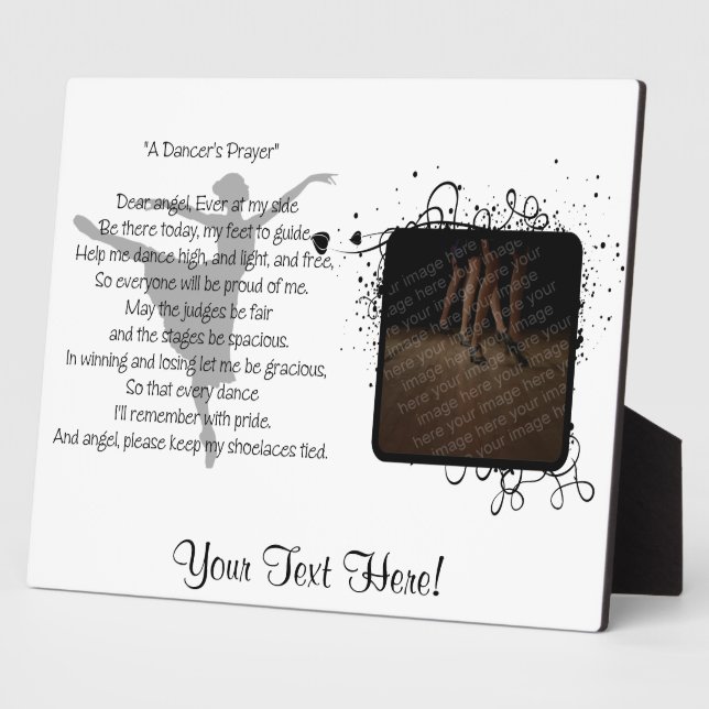 Photo Plaque de danse de prière d'une danseuse (Côté)