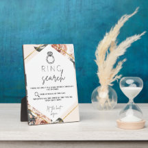 Plaque de jeu de chasse au mariage