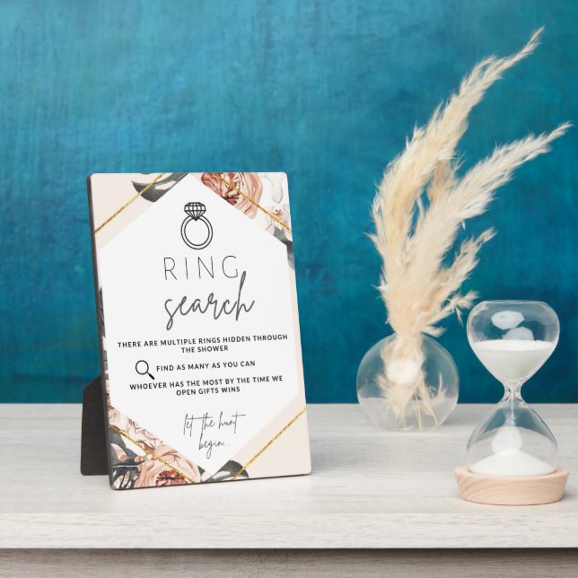 Photo Plaque de jeu de chasse au mariage (Côté)