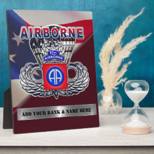 Photo Plaque de la 82e division aéroportée